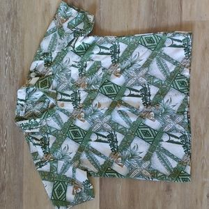 Stitch Hawaiian Button Down Aloha Shirt Size XL